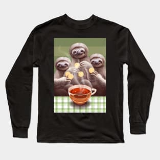 sloths waiting for breakfast Long Sleeve T-Shirt